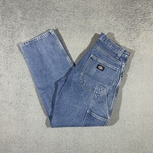 Dickies Carpenter Jeans Mens Size 30x30 Blue Relaxed Fit Utility Workwear #3200